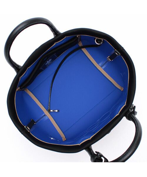 Accesoires De Mademoiselle / アクセソワ・ドゥ・マドモワゼル トートバッグ | マジックライト/コード刺しゅうキューブトート21cm(Dカン付) NEGRO,A | 詳細1