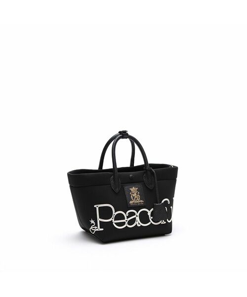 Accesoires De Mademoiselle / アクセソワ・ドゥ・マドモワゼル トートバッグ | マジックライト/コード刺しゅうキューブトート21cm(Dカン付) NEGRO,A | 詳細4