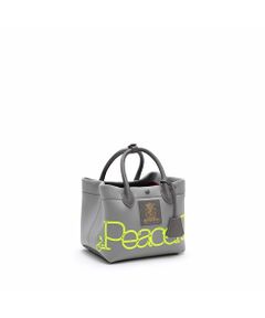 Accesoires De Mademoiselle / アクセソワ・ドゥ・マドモワゼル トートバッグ | マジックライト/コード刺しゅうキューブトート21cm(Dカン付)　GRIS,M