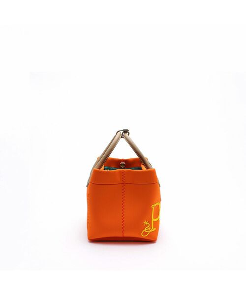 Accesoires De Mademoiselle / アクセソワ・ドゥ・マドモワゼル トートバッグ | マジックライト/コード刺しゅうキューブトート21cm(Dカン付)　MANGO,M | 詳細3