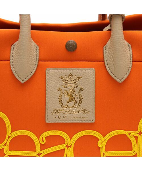 Accesoires De Mademoiselle / アクセソワ・ドゥ・マドモワゼル トートバッグ | マジックライト/コード刺しゅうキューブトート21cm(Dカン付)　MANGO,M | 詳細5