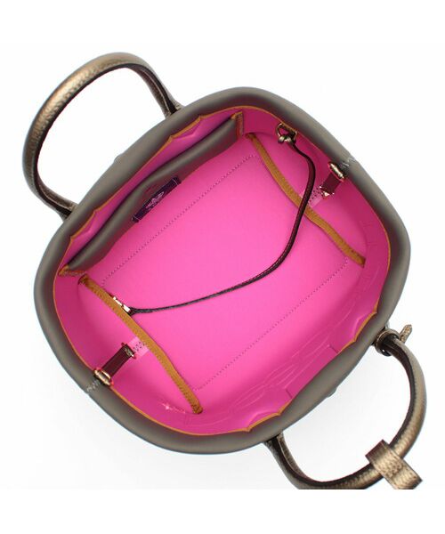 Accesoires De Mademoiselle / アクセソワ・ドゥ・マドモワゼル トートバッグ | マジックライト/コード刺しゅうキューブトート21cm(Dカン付) LODO.R | 詳細1