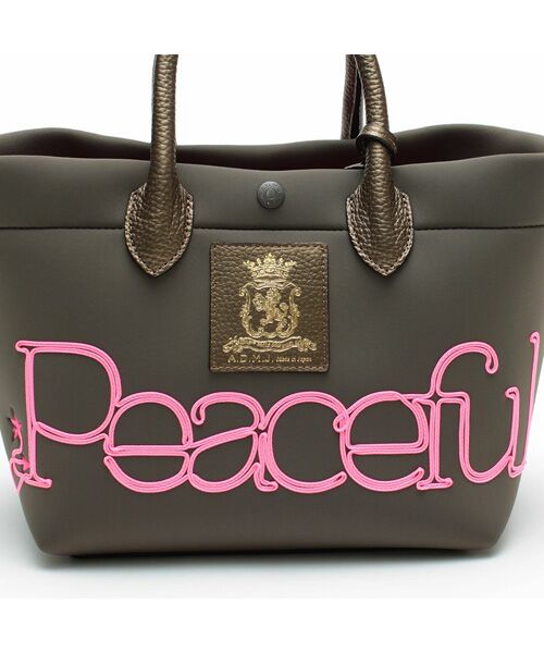 Accesoires De Mademoiselle / アクセソワ・ドゥ・マドモワゼル トートバッグ | マジックライト/コード刺しゅうキューブトート21cm(Dカン付) LODO.R | 詳細6