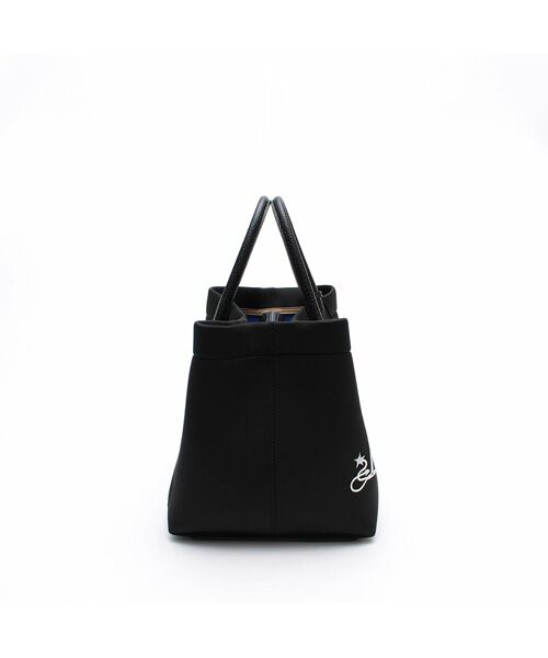あゆ様　plバック　　　　ブラック マジックライト/コード刺しゅうキューブトート25cm NEGRO,A