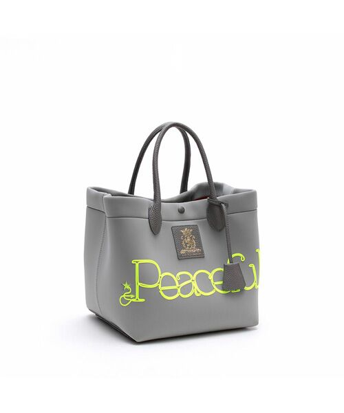 Accesoires De Mademoiselle / アクセソワ・ドゥ・マドモワゼル トートバッグ | マジックライト/コード刺しゅうキューブトート25cm GRIS,M(GRIS,M)