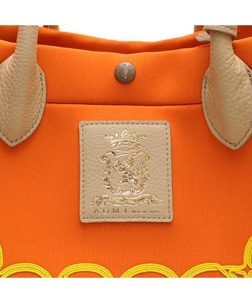 Accesoires De Mademoiselle / アクセソワ・ドゥ・マドモワゼル トートバッグ | マジックライト/コード刺しゅうキューブトート25cm　MANGO,M | 詳細4