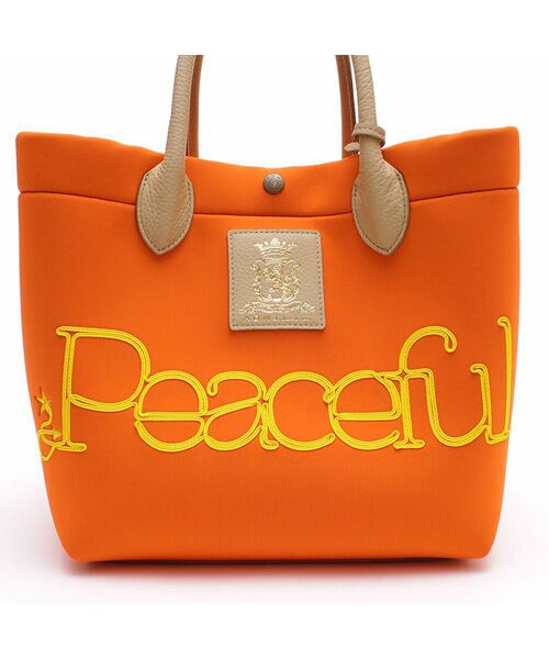 Accesoires De Mademoiselle / アクセソワ・ドゥ・マドモワゼル トートバッグ | マジックライト/コード刺しゅうキューブトート25cm　MANGO,M | 詳細5