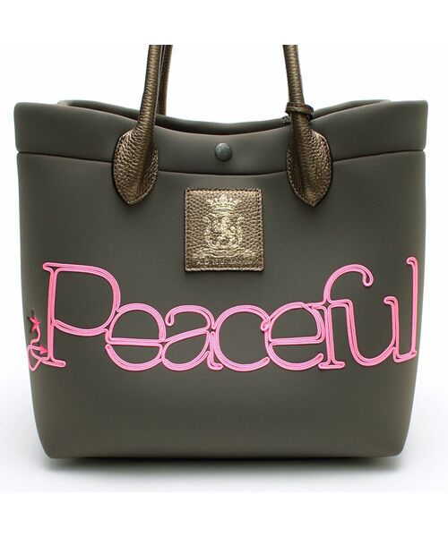 Accesoires De Mademoiselle / アクセソワ・ドゥ・マドモワゼル トートバッグ | マジックライト/コード刺しゅうキューブトート25cm　LODO.R | 詳細5