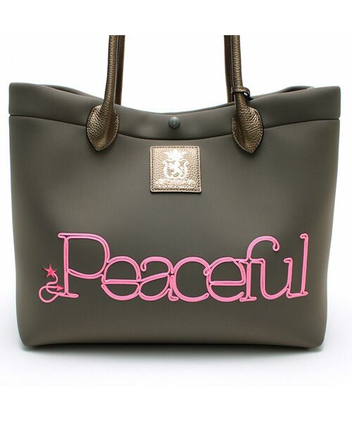 Accesoires De Mademoiselle / アクセソワ・ドゥ・マドモワゼル トートバッグ | マジックライト/コード刺しゅうキューブトート34cm LODO.R | 詳細4