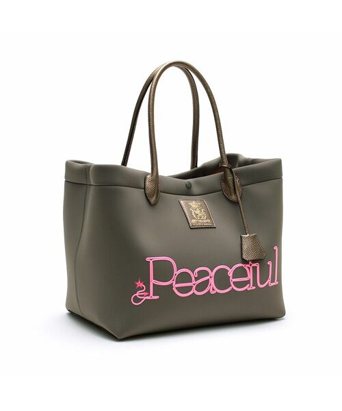 Accesoires De Mademoiselle / アクセソワ・ドゥ・マドモワゼル トートバッグ | マジックライト/コード刺しゅうキューブトート34cm LODO.R(LODO.R)