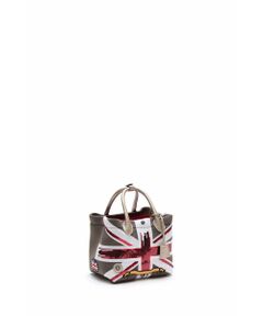 Accesoires De Mademoiselle / アクセソワ・ドゥ・マドモワゼル トートバッグ | マジックライト/ユニオンジャックキューブトート21cm(Dカン+)