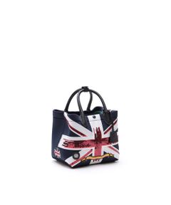 Accesoires De Mademoiselle / アクセソワ・ドゥ・マドモワゼル トートバッグ | マジックライト/ユニオンジャックキューブトート21cm(Dカン+)