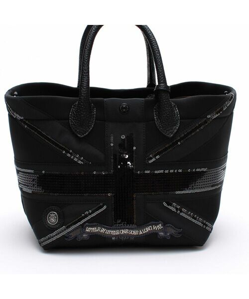 Accesoires De Mademoiselle / アクセソワ・ドゥ・マドモワゼル トートバッグ | マジックライト/ユニオンジャックキューブトート21cm(Dカン+) | 詳細5