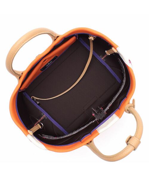 Accesoires De Mademoiselle / アクセソワ・ドゥ・マドモワゼル トートバッグ | マジックライト/ユニオンジャックキューブトート21cm(Dカン+) | 詳細8