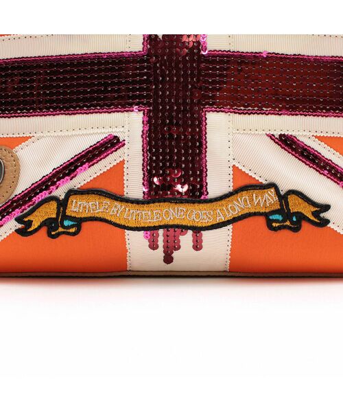 Accesoires De Mademoiselle / アクセソワ・ドゥ・マドモワゼル トートバッグ | マジックライト/ユニオンジャックキューブトート21cm(Dカン+) | 詳細13