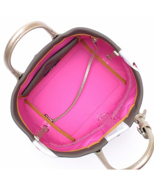 Accesoires De Mademoiselle / アクセソワ・ドゥ・マドモワゼル トートバッグ | マジックライト/ユニオンジャックキューブトート21cm(Dカン+) | 詳細22