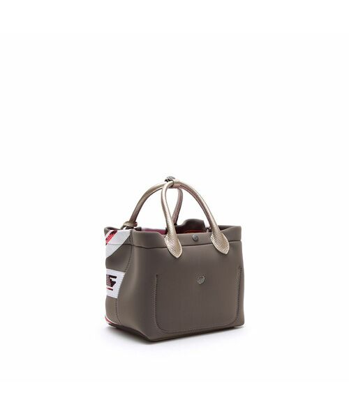 Accesoires De Mademoiselle / アクセソワ・ドゥ・マドモワゼル トートバッグ | マジックライト/ユニオンジャックキューブトート21cm(Dカン+) | 詳細23