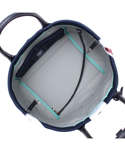 Accesoires De Mademoiselle / アクセソワ・ドゥ・マドモワゼル トートバッグ | マジックライト/ユニオンジャックキューブトート21cm(Dカン+) | 詳細28