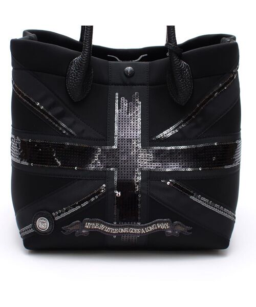 Accesoires De Mademoiselle / アクセソワ・ドゥ・マドモワゼル トートバッグ | マジックライト/ユニオンジャックキューブトート25cm | 詳細4