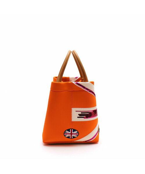 Accesoires De Mademoiselle / アクセソワ・ドゥ・マドモワゼル トートバッグ | マジックライト/ユニオンジャックキューブトート25cm | 詳細10