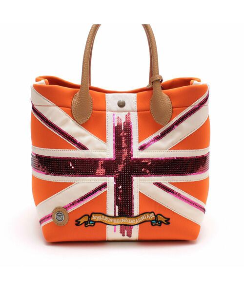 Accesoires De Mademoiselle / アクセソワ・ドゥ・マドモワゼル トートバッグ | マジックライト/ユニオンジャックキューブトート25cm | 詳細11