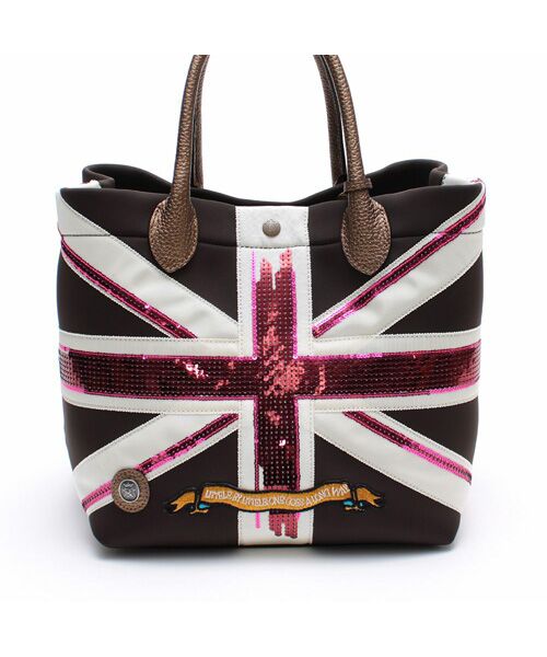 Accesoires De Mademoiselle / アクセソワ・ドゥ・マドモワゼル トートバッグ | マジックライト/ユニオンジャックキューブトート25cm | 詳細18