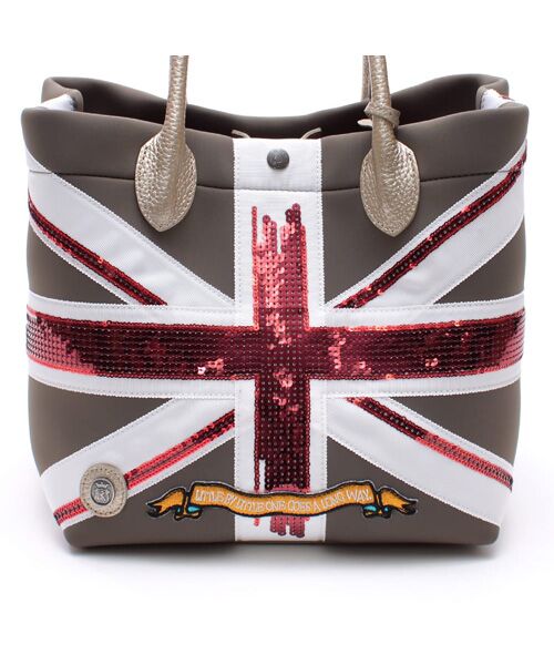 Accesoires De Mademoiselle / アクセソワ・ドゥ・マドモワゼル トートバッグ | マジックライト/ユニオンジャックキューブトート25cm | 詳細25