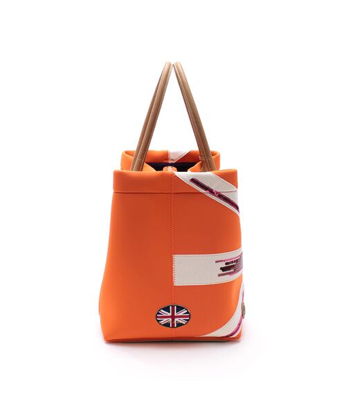 Accesoires De Mademoiselle / アクセソワ・ドゥ・マドモワゼル トートバッグ | マジックライト/ユニオンジャックキューブトート34cm | 詳細10