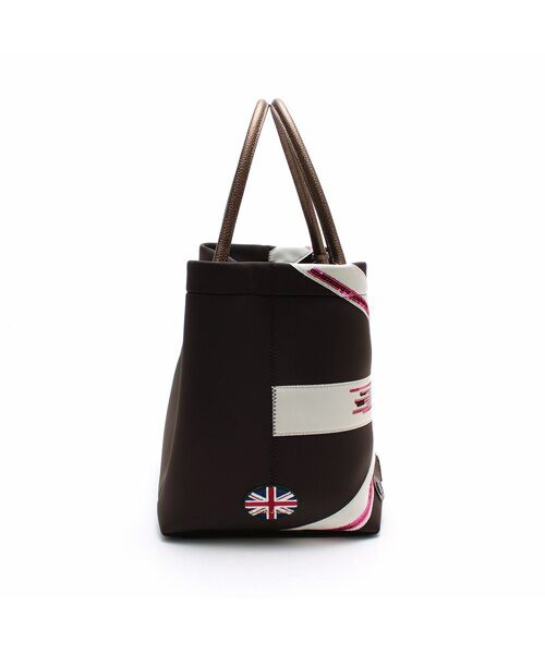 Accesoires De Mademoiselle / アクセソワ・ドゥ・マドモワゼル トートバッグ | マジックライト/ユニオンジャックキューブトート34cm | 詳細17