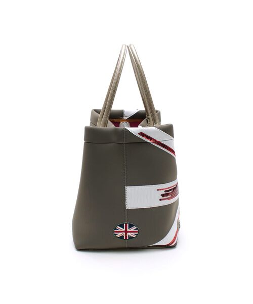 Accesoires De Mademoiselle / アクセソワ・ドゥ・マドモワゼル トートバッグ | マジックライト/ユニオンジャックキューブトート34cm | 詳細24