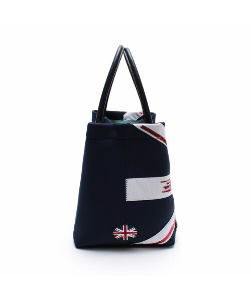 Accesoires De Mademoiselle / アクセソワ・ドゥ・マドモワゼル トートバッグ | マジックライト/ユニオンジャックキューブトート34cm | 詳細24