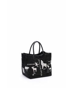 Accesoires De Mademoiselle / アクセソワ・ドゥ・マドモワゼル トートバッグ | デービス/キューブトート25cm(Dカン＋)　BLACK