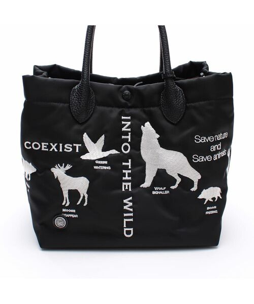 Accesoires De Mademoiselle / アクセソワ・ドゥ・マドモワゼル トートバッグ | デービス/キューブトート25cm(Dカン＋)　BLACK | 詳細4