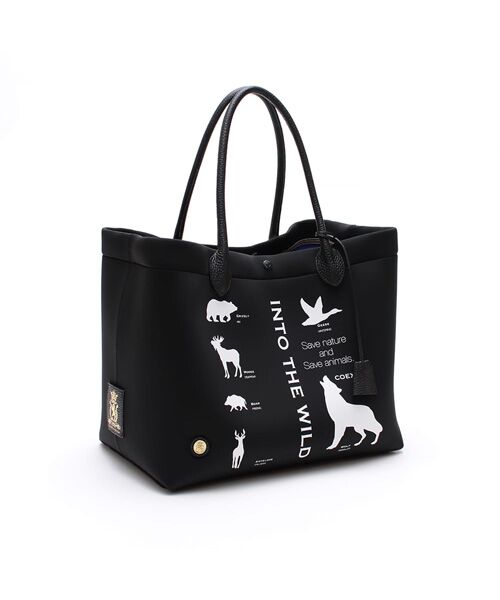 Accesoires De Mademoiselle / アクセソワ・ドゥ・マドモワゼル トートバッグ | マジックライト/キューブトート34cm(NEGRO,A)