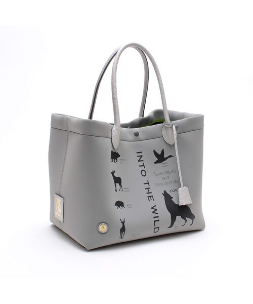 Accesoires De Mademoiselle / アクセソワ・ドゥ・マドモワゼル トートバッグ | マジックライト/キューブトート34cm(GRIS,M)