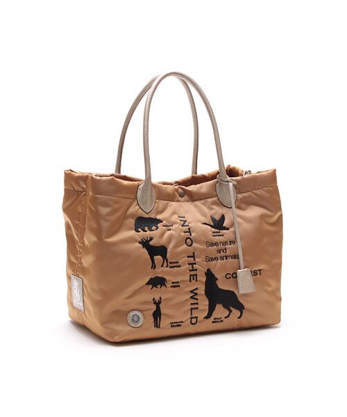 Accesoires De Mademoiselle / アクセソワ・ドゥ・マドモワゼル トートバッグ | デービス/キューブトート34cm(Dカン＋)（WALNUT）