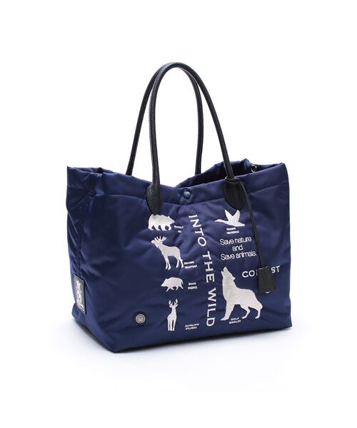 Accesoires De Mademoiselle / アクセソワ・ドゥ・マドモワゼル トートバッグ | デービス/キューブトート34cm(Dカン＋)（NAVY）