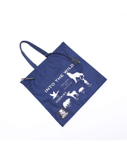 Accesoires De Mademoiselle / アクセソワ・ドゥ・マドモワゼル トートバッグ | デービス/オリタタミバッグM（NAVY）