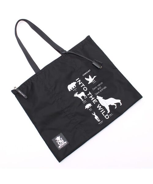 Accesoires De Mademoiselle / アクセソワ・ドゥ・マドモワゼル トートバッグ | デービス/オリタタミバッグL（BLACK）