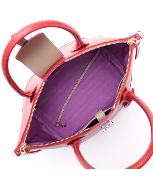 Accesoires De Mademoiselle / アクセソワ・ドゥ・マドモワゼル トートバッグ | ボックスラックス/ノーブルファスナートート25cm(Dカン＋) | 詳細7