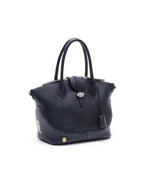 Accesoires De Mademoiselle / アクセソワ・ドゥ・マドモワゼル トートバッグ | ボックスラックス/ノーブルファスナートート25cm(Dカン＋)（NAVY）