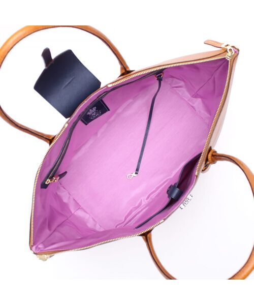 Accesoires De Mademoiselle / アクセソワ・ドゥ・マドモワゼル トートバッグ | ボックスラックス/ノーブルファスナートート34cm(Dカン＋) | 詳細13