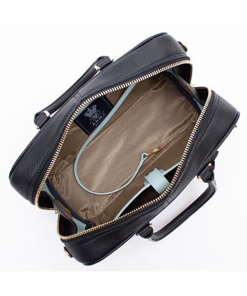 Accesoires De Mademoiselle / アクセソワ・ドゥ・マドモワゼル ショルダーバッグ | モーツァルト/バイカラーボストン25cm(ショルダーストラップ付) | 詳細1