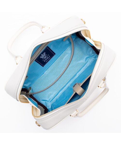 Accesoires De Mademoiselle / アクセソワ・ドゥ・マドモワゼル ショルダーバッグ | モーツァルト/バイカラーボストン25cm(ショルダーストラップ付) | 詳細6