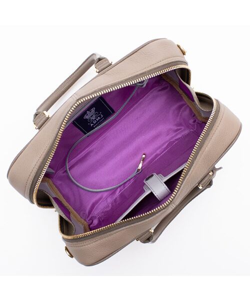 Accesoires De Mademoiselle / アクセソワ・ドゥ・マドモワゼル ショルダーバッグ | モーツァルト/バイカラーボストン25cm(ショルダーストラップ付) | 詳細11