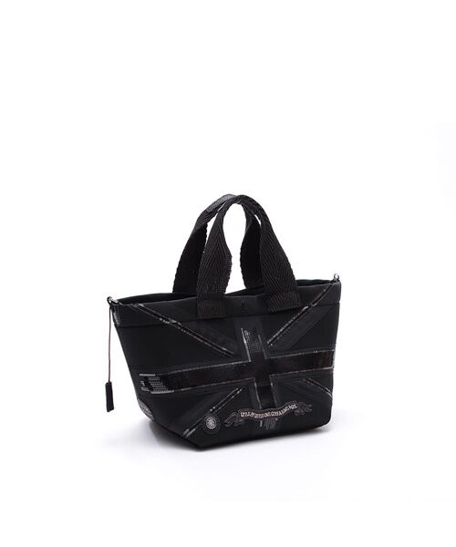 Accesoires De Mademoiselle / アクセソワ・ドゥ・マドモワゼル トートバッグ | マジックライト/ユニオンジャックデイリートート25cm(Dカン+)（NEGRO,A）