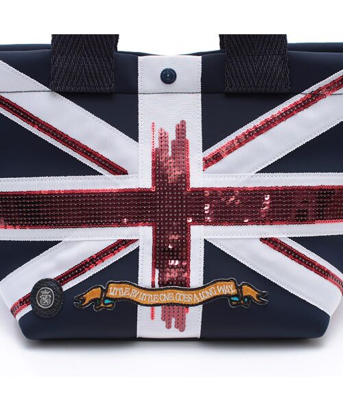 Accesoires De Mademoiselle / アクセソワ・ドゥ・マドモワゼル トートバッグ | マジックライト/ユニオンジャックデイリートート25cm(Dカン+) | 詳細20