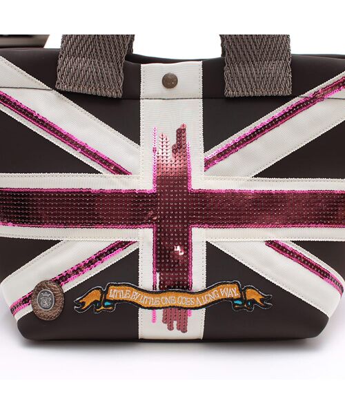 Accesoires De Mademoiselle / アクセソワ・ドゥ・マドモワゼル トートバッグ | マジックライト/ユニオンジャックデイリートート25cm(Dカン+) | 詳細25