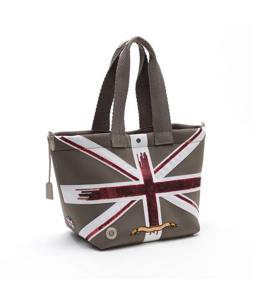 Accesoires De Mademoiselle / アクセソワ・ドゥ・マドモワゼル トートバッグ | マジックライト/ユニオンジャックデイリートート32cm(Dカン+)（LODO.R）