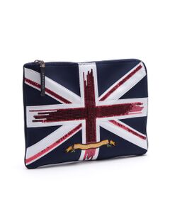 Accesoires De Mademoiselle / アクセソワ・ドゥ・マドモワゼル トラベルバッグ | マジックライト/ユニオンジャックフラットポーチ2セット(S・LL)